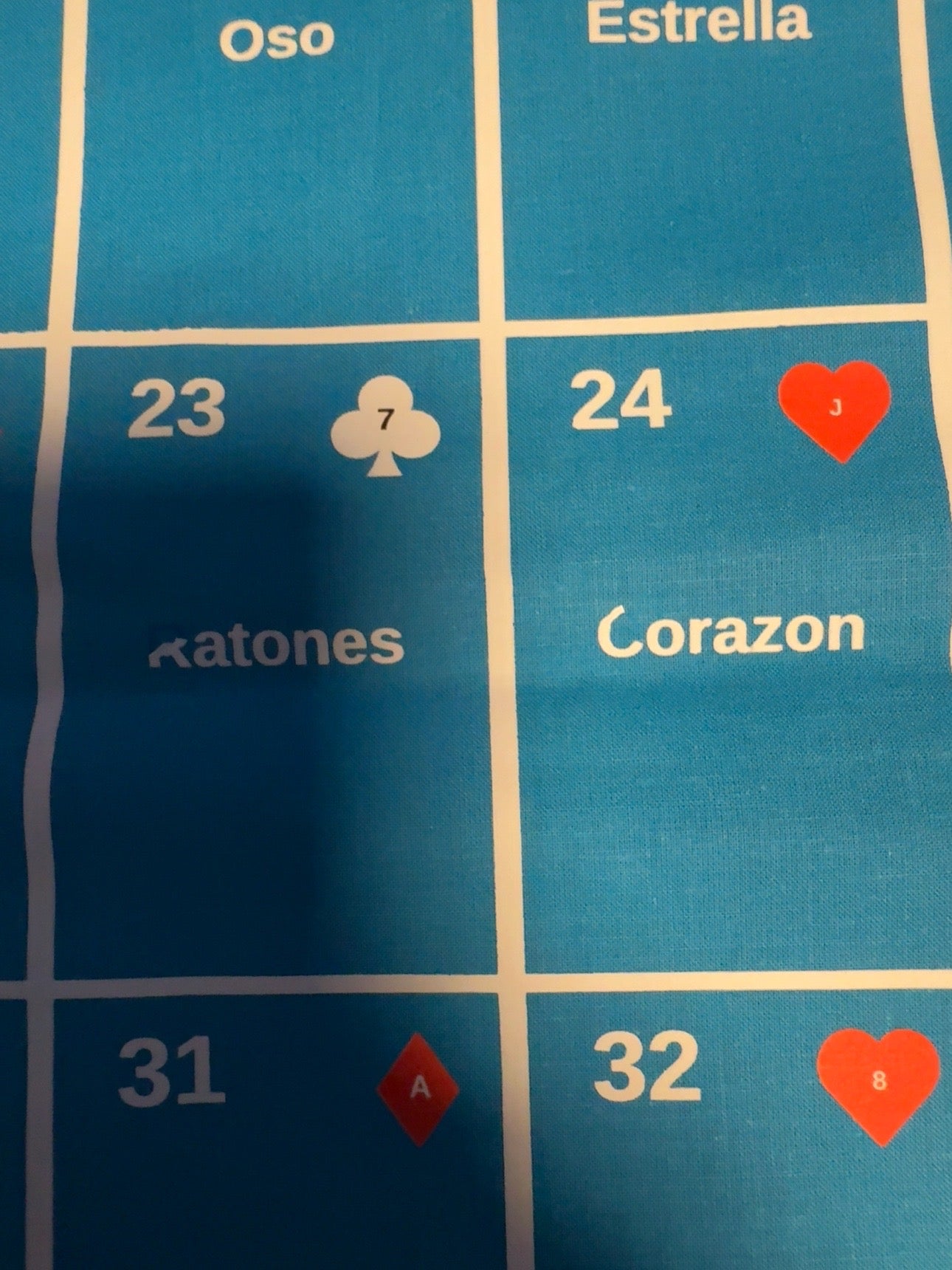 Tablero Lenormand "Nácar" 8 × 4 + 4 • Segunda oportunidad