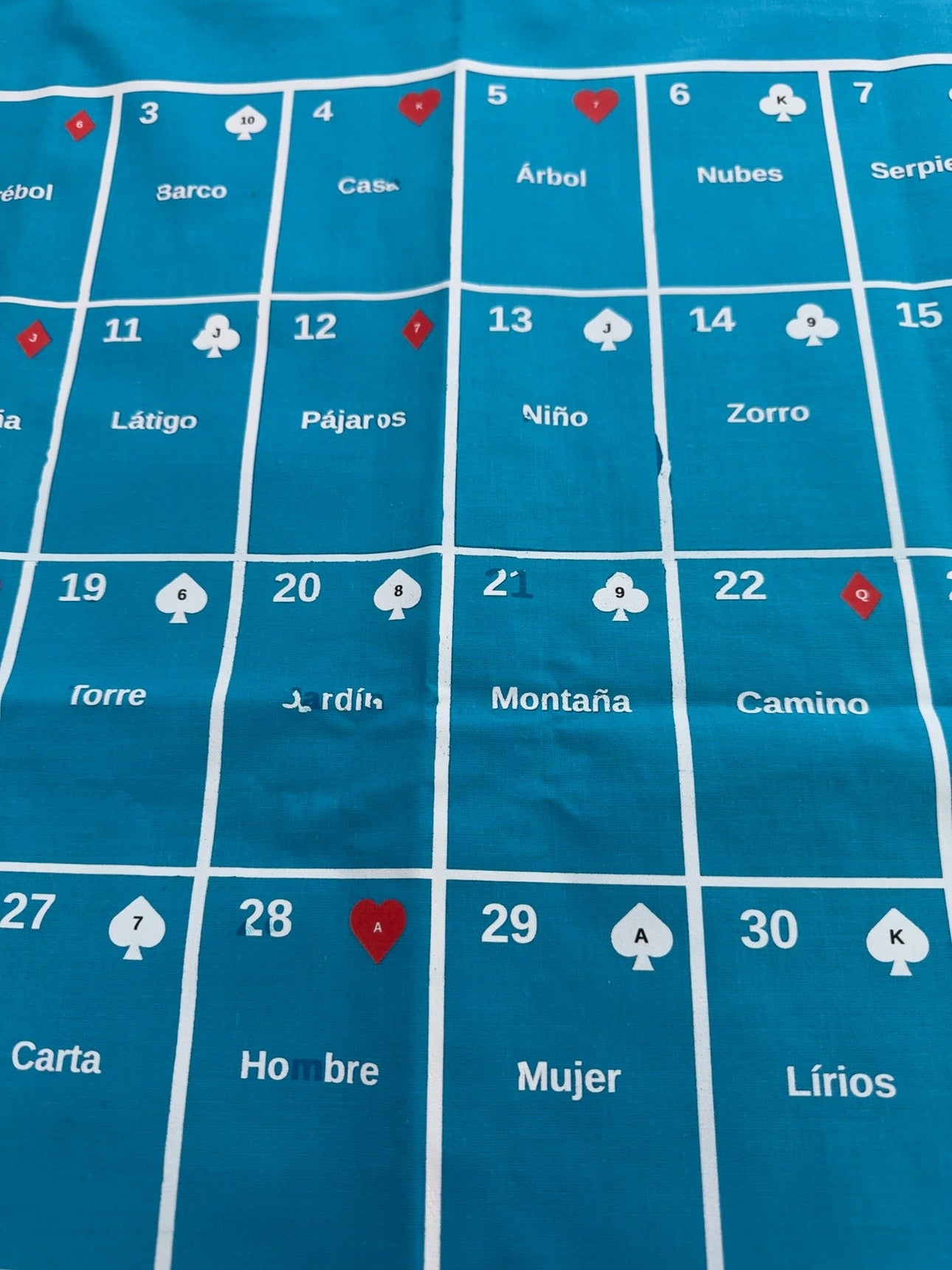 Tablero Lenormand "Sakura" 8 × 4 + 4 • Segunda oportunidad