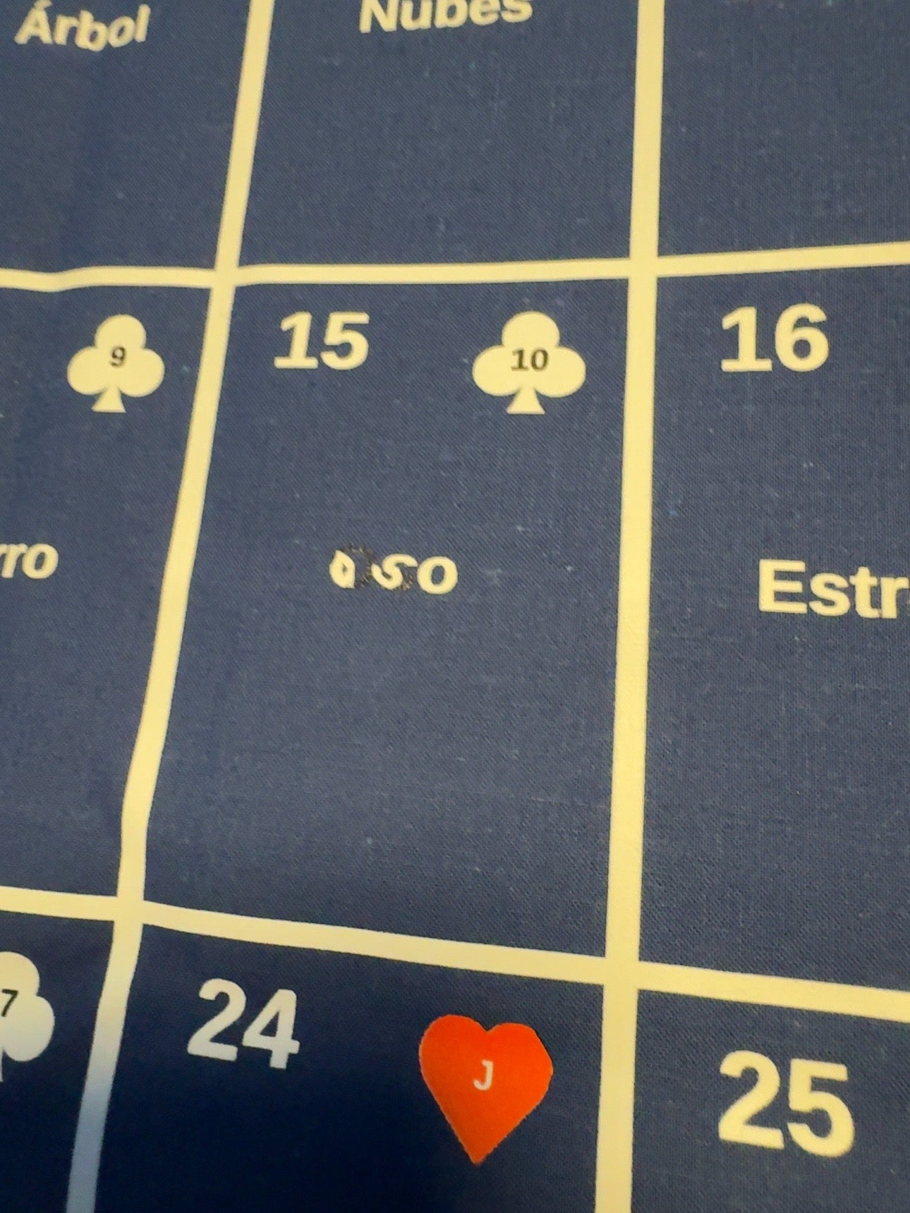 Tablero Lenormand 9×4 "Nácar" • Segunda oportunidad