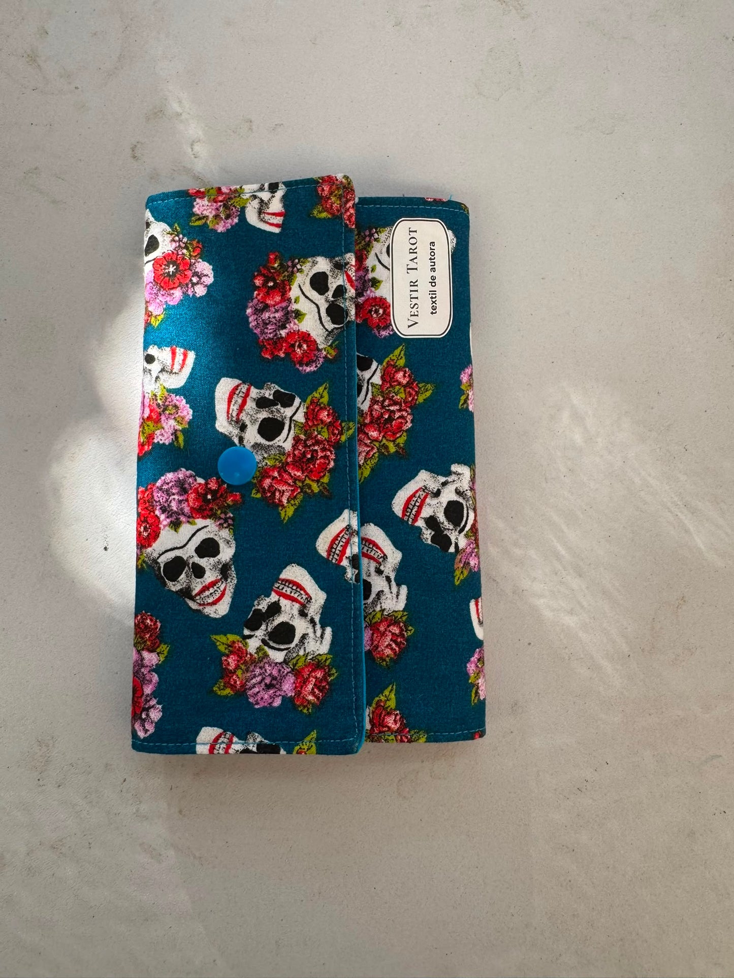 Tapete de viaje 3 cartas para Tarot “Calaveras”