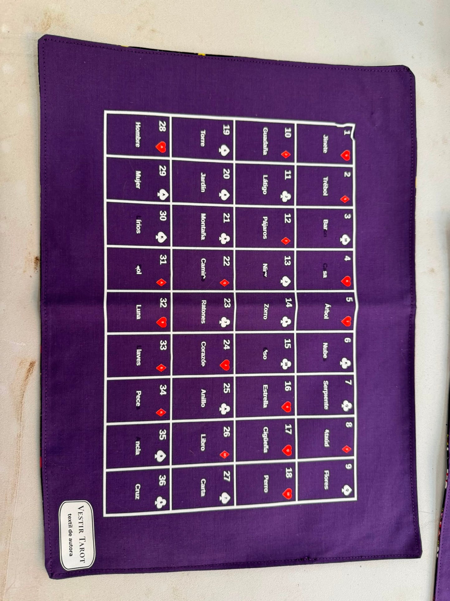 Tapete para Charms Lenormand “Estrellas Morado” • Segunda oportunidad