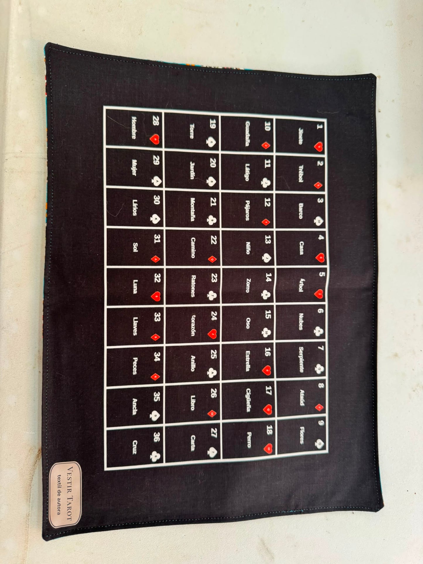 Tapete para Charms Lenormand "Calaveras"